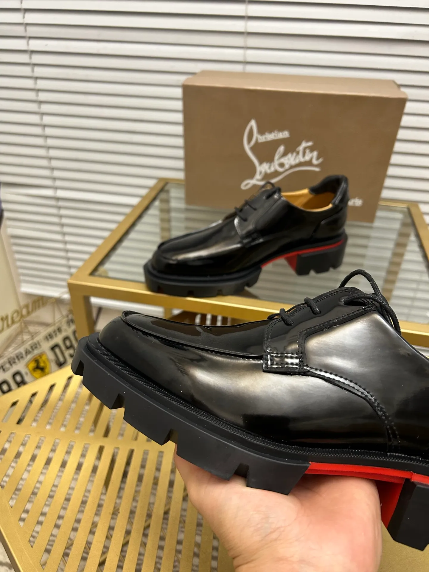 (Customized model) Ex-factory price is 660. christian louboutin (CL red sole shoes) counter series, casual sneakers for couples 📢 📢 📢 Exclusive hot style release 🎈🎈💪 Movable latex feet 👻 Finished outsole line [Proud] 😝Female 35-40# Male 38#-46, global supply😝 [Top version]: Original imported genuine leather upper, top original leather lining, original molded TPU outsole, original 1:1 detail processing, original shoe last,